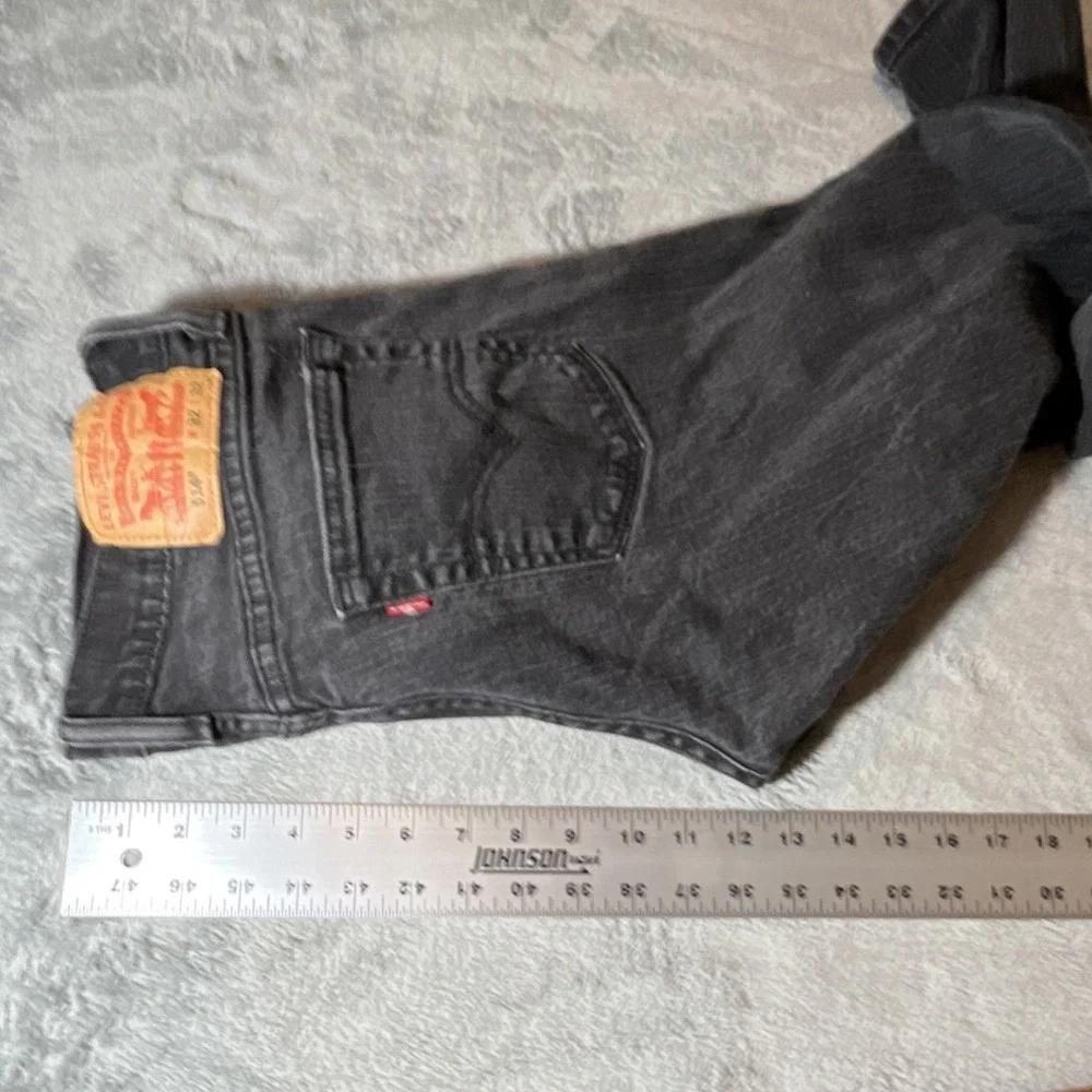 Levi's Straight Men's Jeans Black 514 Denim Cotton Button Zip Pockets Dark 32x32